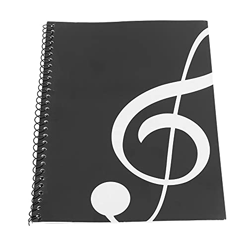 Alomejor Manuskriptpapier Blanko Notenheft Musikerheft mit 50 Seiten zum Kopieren und Schreiben von Noten(Schwarze Note) von Alomejor