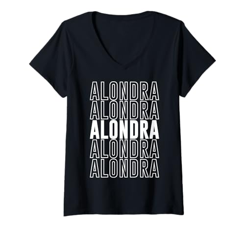 Damen Alondra T-Shirt mit V-Ausschnitt Damen Alondra T-Shirt mit V-Ausschnitt von Alondra Apparel