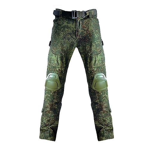 Alonepat Männer Taktische Fracht Militär Uniform Ausbildung Camo1 Jagd Hosen Paintball Kleidung Multi-Pocket Hosen RU Camo XXL von Alonepat