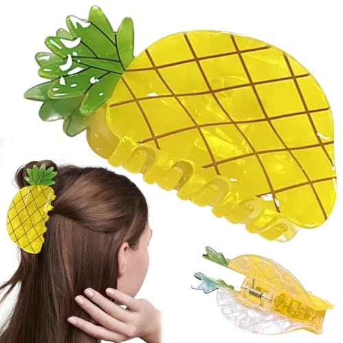 Alovez Haarklammer in Ananas-Form, Haarklammer in Obstform für Frauen und Mädchen von Alovez