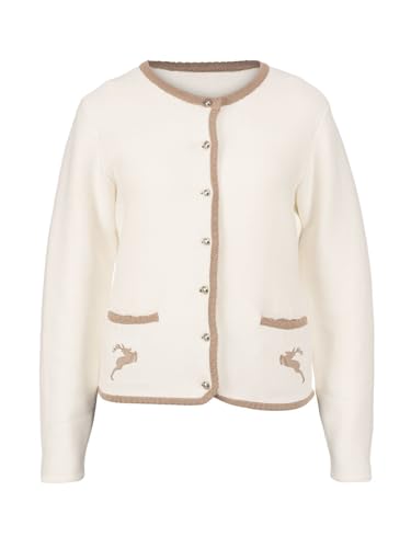 AlpSpur Damen Strickjacke Lucy-Bio Offwhite 34 von AlpSpur