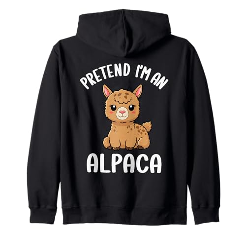 Pretend I'm An Alpaka Kinder Lustiges Alpaka Halloween Kostüm Kapuzenjacke Pretend I'm An Alpaka Kinder Lustiges Alpaka Halloween Kostüm Kapuzenjacke von Alpaca Costume Boys Girls Kid Easy Lazy Halloween