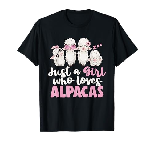 Just A Girl Who Loves Alpacas - Girls Gift For Alpaca Lovers T-Shirt Just A Girl Who Loves Alpacas - Girls Gift For Alpaca Lovers T-Shirt von Alpaca Gifts
