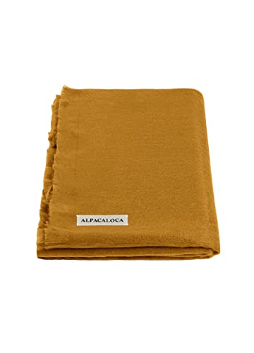 Alpaca Loca S Ocher H Scarf, Yellow, One Size von Alpaca Loca