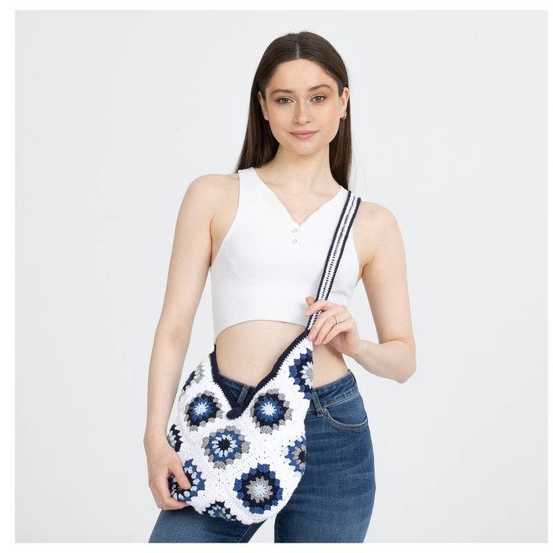 Gehäkelte Oma Quadrat Tasche, Gehäkelte Crossbody Taschen, Handgemachte Häkeltasche Für Frau, Gestrickte Frauentasche, Häkeln Geldbörse, Kleine von AlpacaKnitted