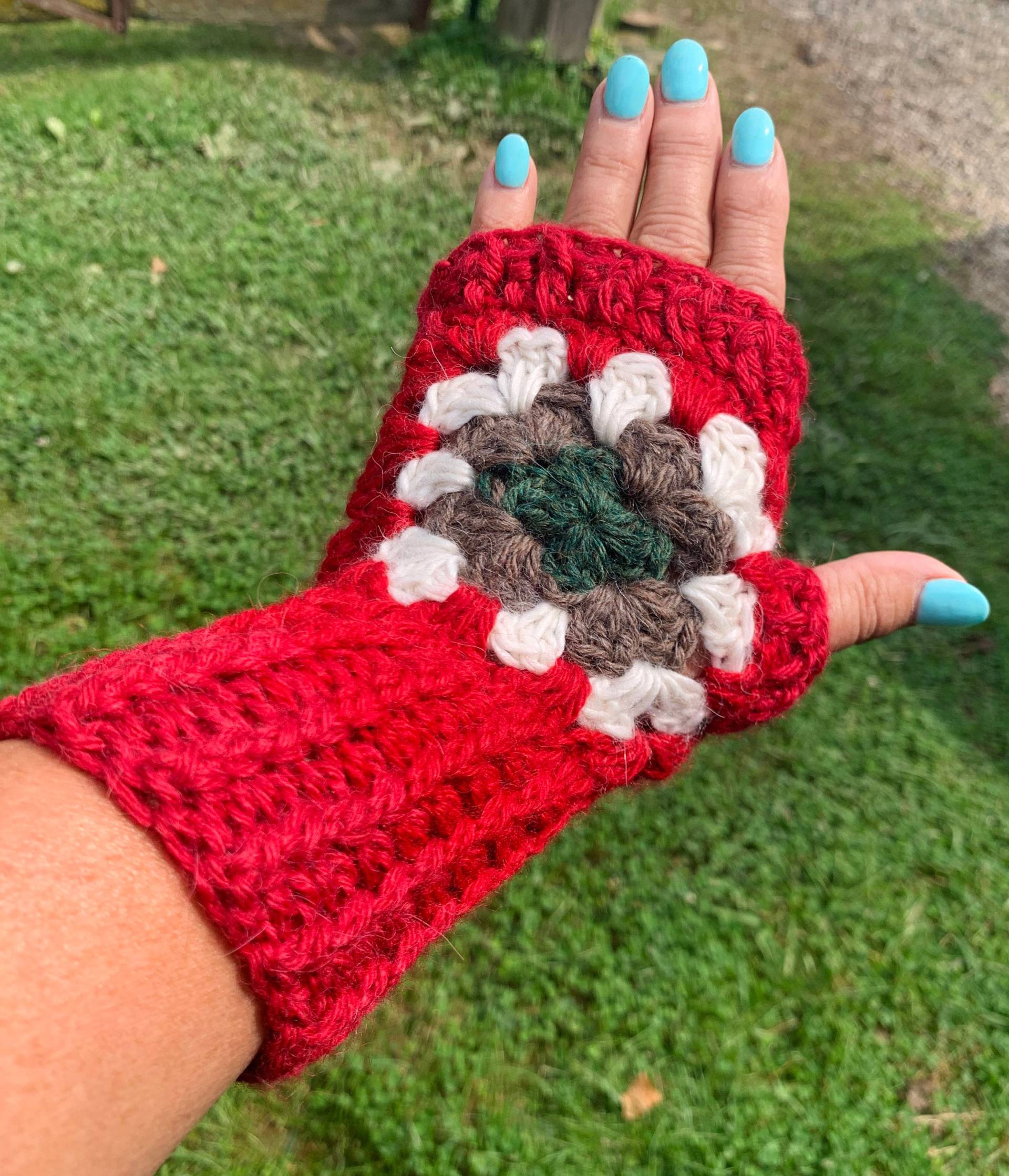 Grandma Square Alpaka Fingerlose Handschuhe von AlpacaMeadows