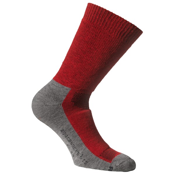 Alpacasocks&Co - Merino Hiking 2-Pack - Merinosocken Gr 39-42 rot von Alpacasocks&Co