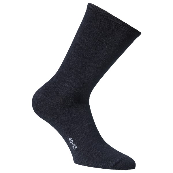 Alpacasocks&Co - Merino Lifestyle - Merinosocken Gr 45-48 blau/schwarz von Alpacasocks&Co