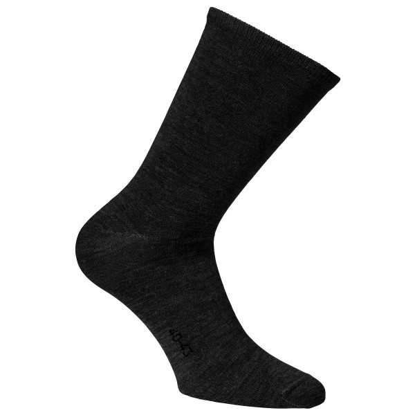 Alpacasocks&Co - Merino Lifestyle - Merinosocken Gr 45-48 schwarz von Alpacasocks&Co