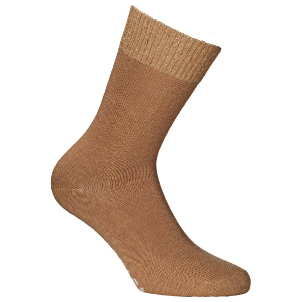 Alpacasocks&Co - Women's Alpaca Sparkle Crew - Multifunktionssocken Gr 39-42 braun von Alpacasocks&Co