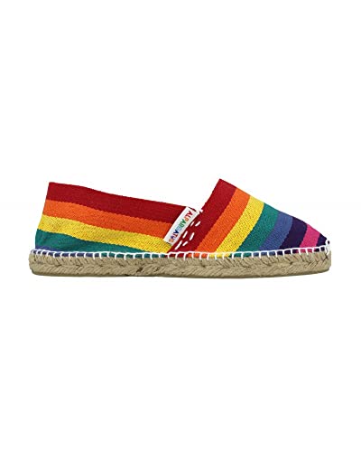 ALPARGATUS Espadrilles mit Regenbogenstreifen, Regenbogen, 41 EU von Alpargatus