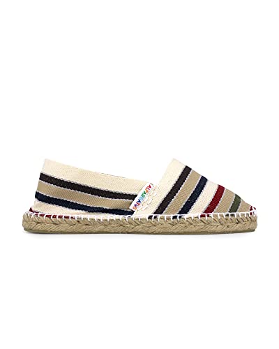 ALPARGATUS Klassische Espadrilles, Uni, gestreift, sechs Farben (handgefertigt in Spanien), bunt, 39 EU von Alpargatus
