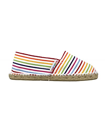 ALPARGATUS Klassische Espadrilles mit horizontalen Streifen - Iris, Blanco, 39 EU von Alpargatus