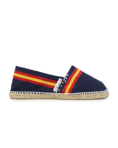 ALPARGATUS Klassische Unisex-Espadrilles mit spanischer Flagge (Handwerkskunst in Spanien), marineblau, 42 EU von Alpargatus