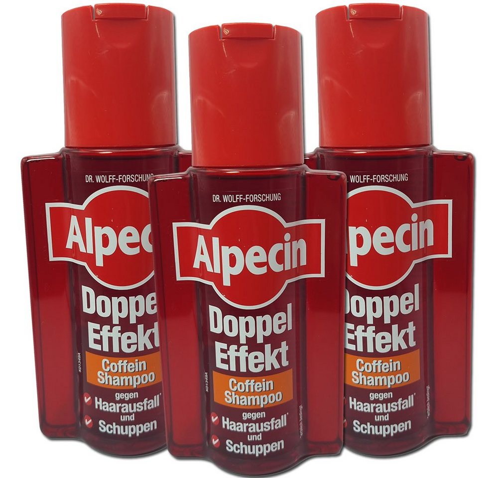 Alpecin Haarshampoo Doppel Effekt Coffein Shampoo, 3 x 200ml, 3-tlg. von Alpecin