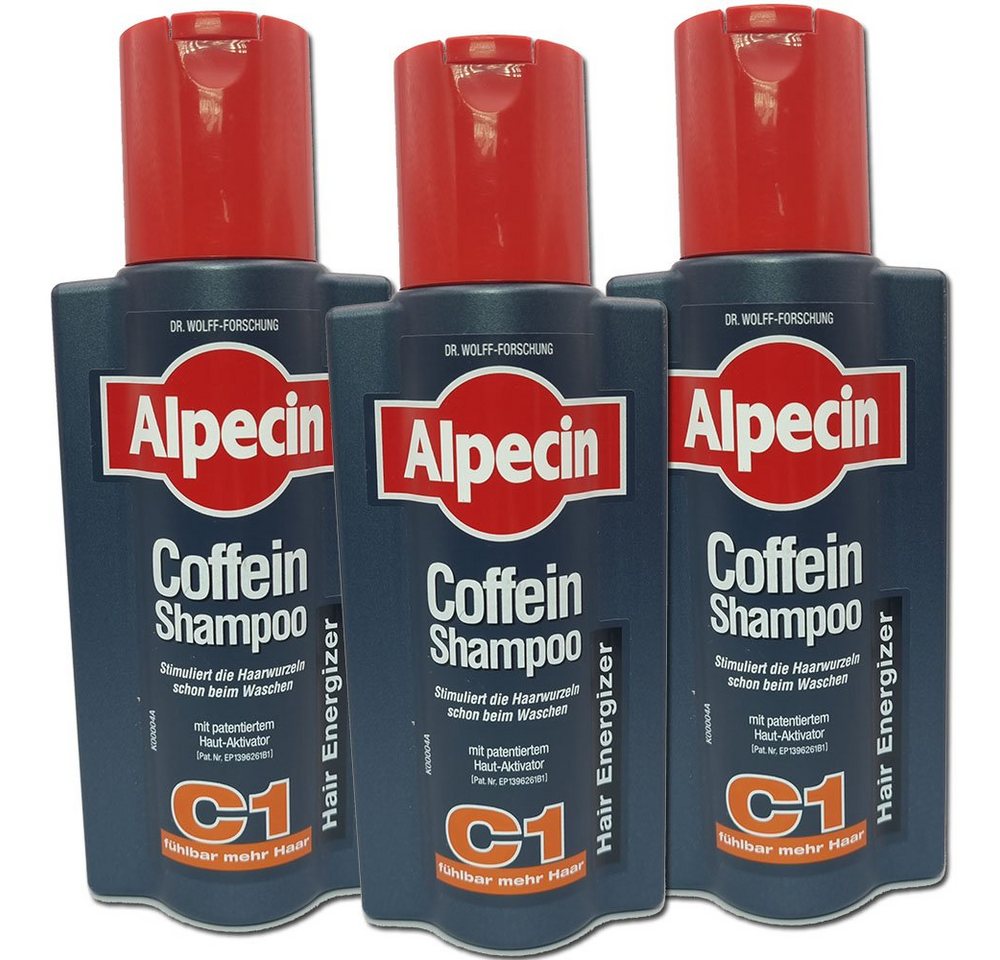 Alpecin Haarshampoo Shampoo Coffein C1, 3 x 250ml, 3-tlg. von Alpecin