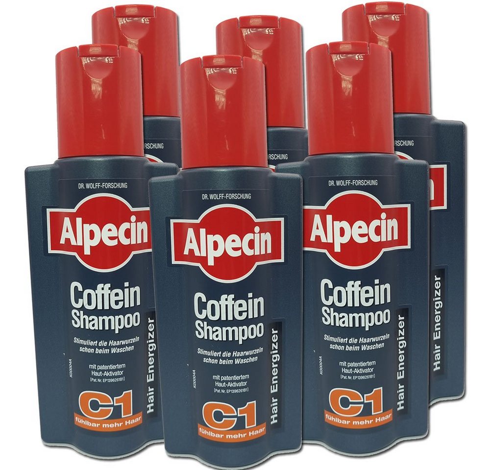 Alpecin Haarshampoo Shampoo Coffein C1, 6 x 250ml, 6-tlg. von Alpecin