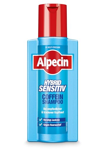 Alpecin Hybrid Coffein-Shampoo - 1 x 250 ml - Haarshampoo für Männer bei trockener, juckender Kopfhaut und Schuppen – gegen erblich bedingten Haarausfall | Haarpflege for Men made in Germany von Alpecin
