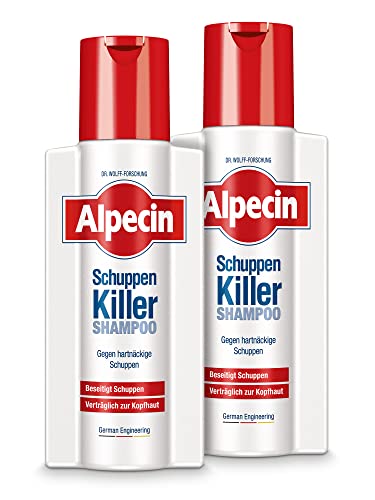 Alpecin Schuppen-Killer Shampoo – 2 x 250 ml - für Männer – Anti-Dandruff | Killt Schuppen und beugt vor, geeignet bei fettigen Schuppen | Schonend zur Kopfhaut von Alpecin