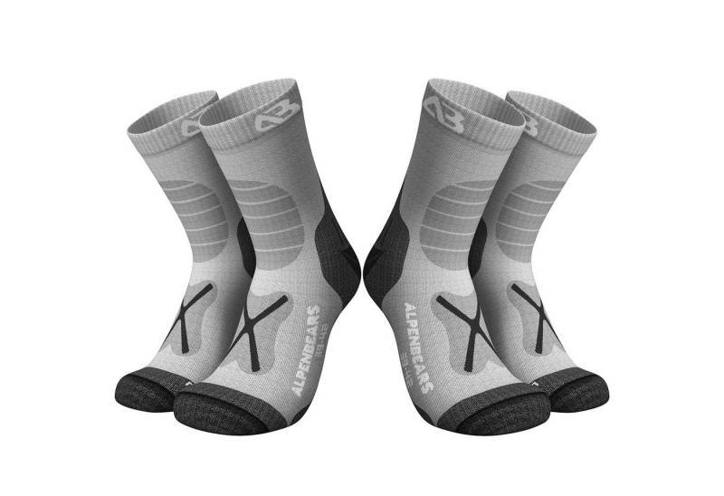 Alpen Bears Wandersocken 2er-Set Socken braun Gr. L (2-Paar) Funktionssocken Sportsocken Trecking Wandersocken Outdoor Socken von Alpen Bears