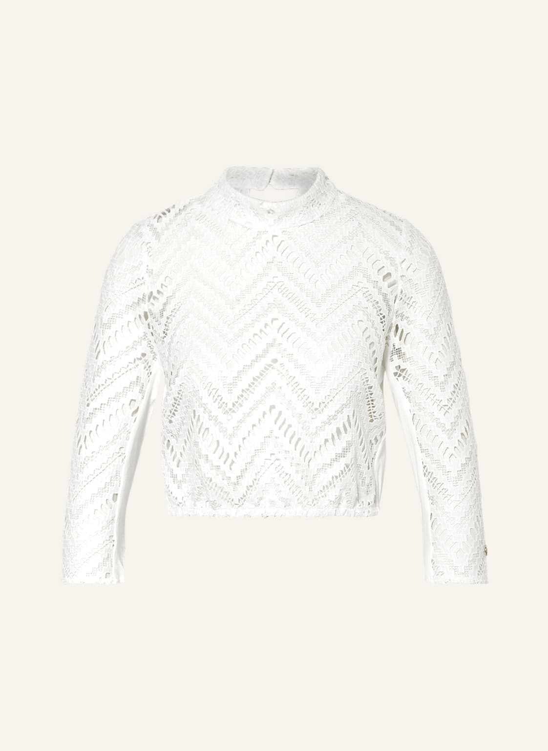 Alpenherz Dirndlbluse Bella Aus Spitze Mit 3/4-Arm weiss von AlpenHERZ