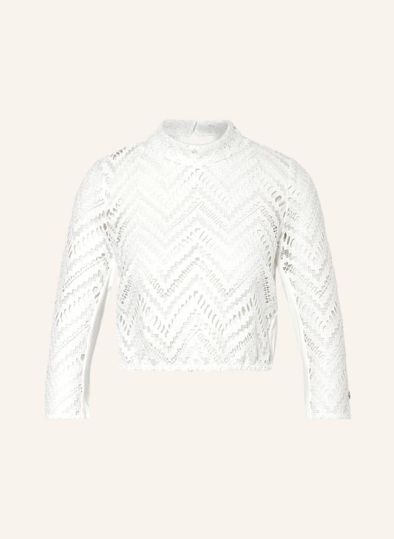 Alpenherz Dirndlbluse Bella Aus Spitze Mit 3/4-Arm weiss von AlpenHERZ