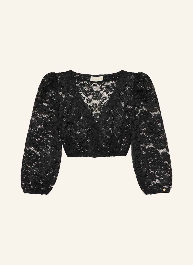 Alpenherz Dirndlbluse Lou Aus Lochspitze Und Mit 3/4-Arm schwarz von AlpenHERZ