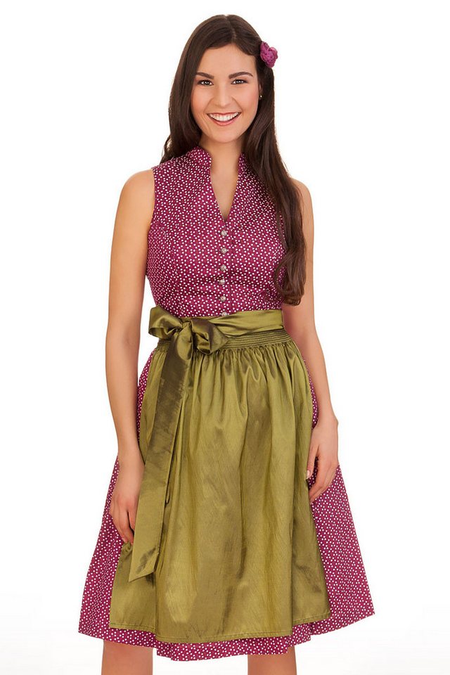 Alpenfee Tracht Dirndl Midi Dirndl 2tlg. - ARYA - beere von Alpenfee Tracht