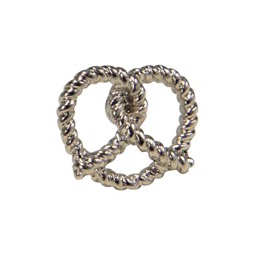 Alpenflüstern Ansteck-Pin Breze gezwirbelt - Trachten-Anstecker, Trachtenschmuck für Damen und Herren (silber-farben) API133 von Alpenflüstern