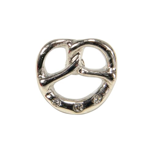 Alpenflüstern Ansteck-Pin Strass-Breze - Trachten-Anstecker, Trachtenschmuck für Damen und Herren (silber-farben) API132 von Alpenflüstern