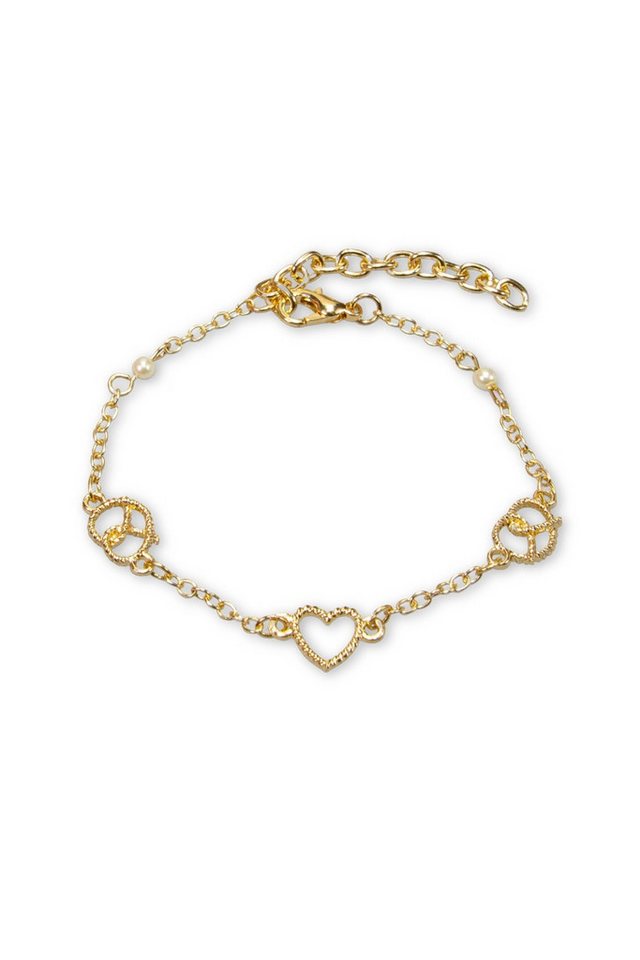 Alpenflüstern Armband Armband Damen - BREZE & HERZ - gold, silber von Alpenflüstern