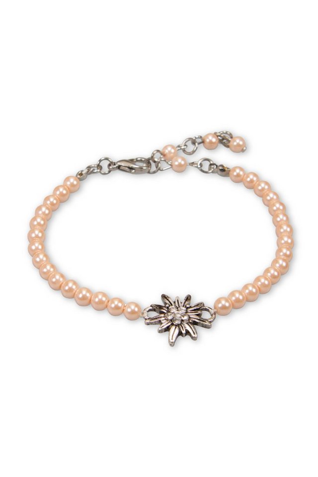 Alpenflüstern Armband Armband Damen - STRASS-EDELWEISS - creme, rosé von Alpenflüstern