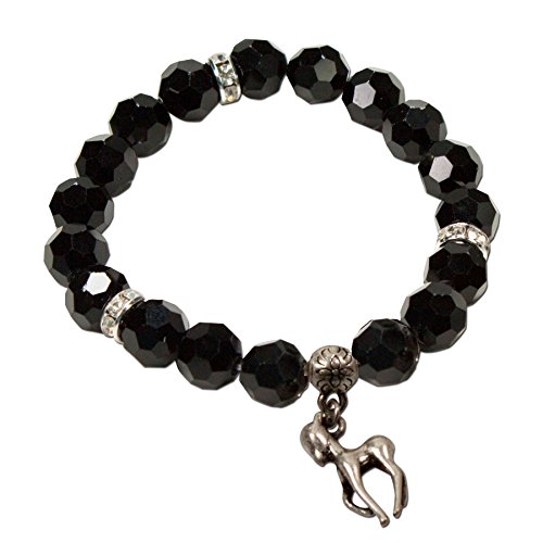 Alpenflüstern Perlen-Trachten-Armband Bambi-Rehkitz - Damen-Trachtenschmuck, elastische Trachten-Armkette, Perlenarmband schwarz DAB014 Alpenflüstern Perlen-Trachten-Armband Bambi-Rehkitz - Damen-Trachtenschmuck, elastische Trachten-Armkette, Perlenarmband schwarz DAB014 von Alpenflüstern