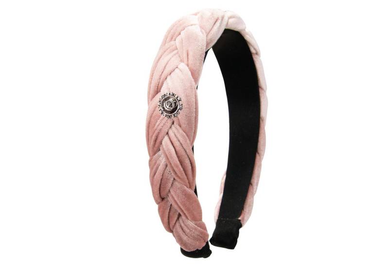 Alpenflüstern Haarreif Oktoberfest ™ Samt-Haarreif Flechtoptik (puder-rosa) von Alpenflüstern