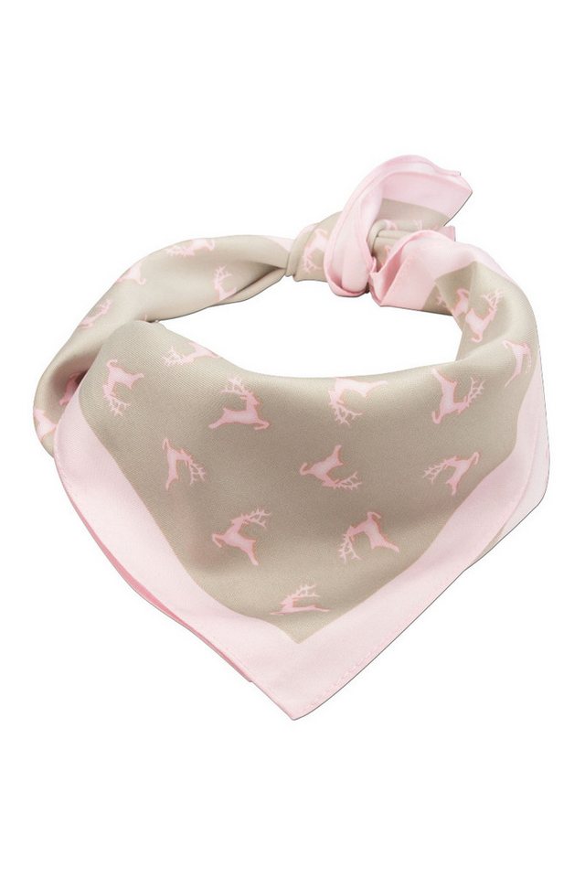 Alpenflüstern Halstuch Trachtentuch - SPRINGENDE HIRSCHE von Alpenflüstern