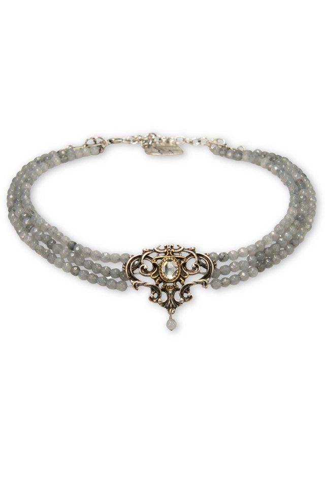 Alpenflüstern Kette mit Anhänger Kropfkette - OPHELIA - grau von Alpenflüstern