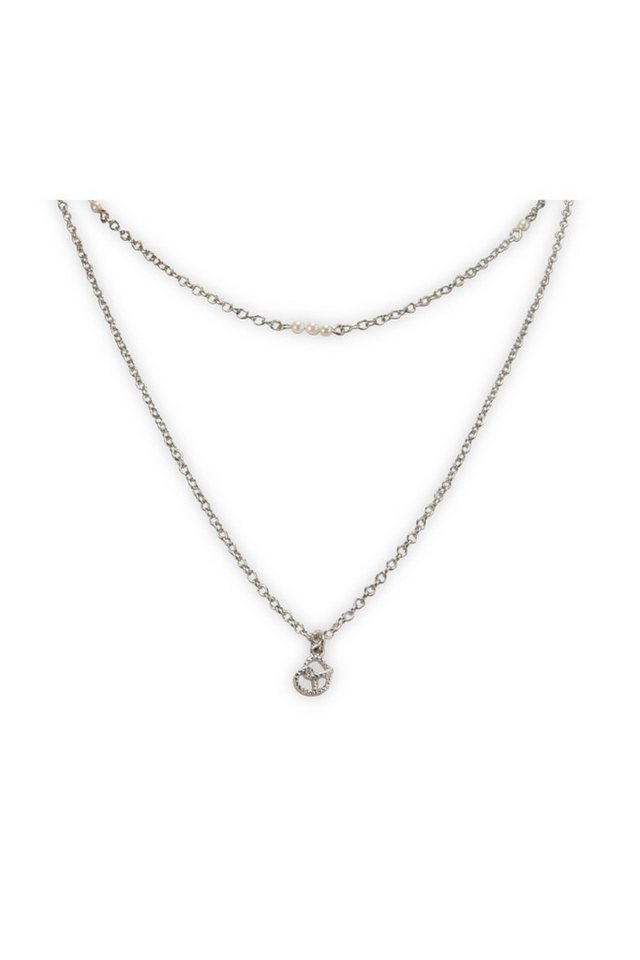 Alpenflüstern Kette mit Anhänger Trachtenkette - BREZE DOUBLE - gold, silber von Alpenflüstern