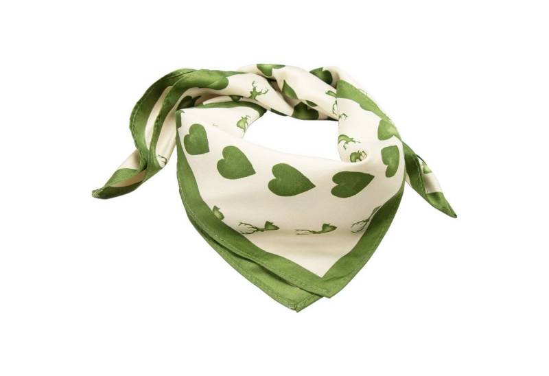 Alpenflüstern Nickituch Trachten-Nickituch Hirsch-Kreisel (grün) von Alpenflüstern