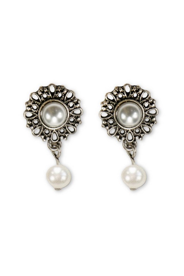 Alpenflüstern Ohrhänger-Set Ohrstecker - HELENA - creme von Alpenflüstern