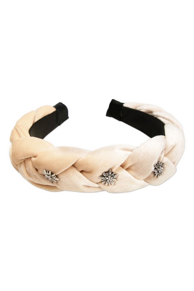 Alpenflüstern Schmuckset Haarreifen - EDELWEISS von Alpenflüstern