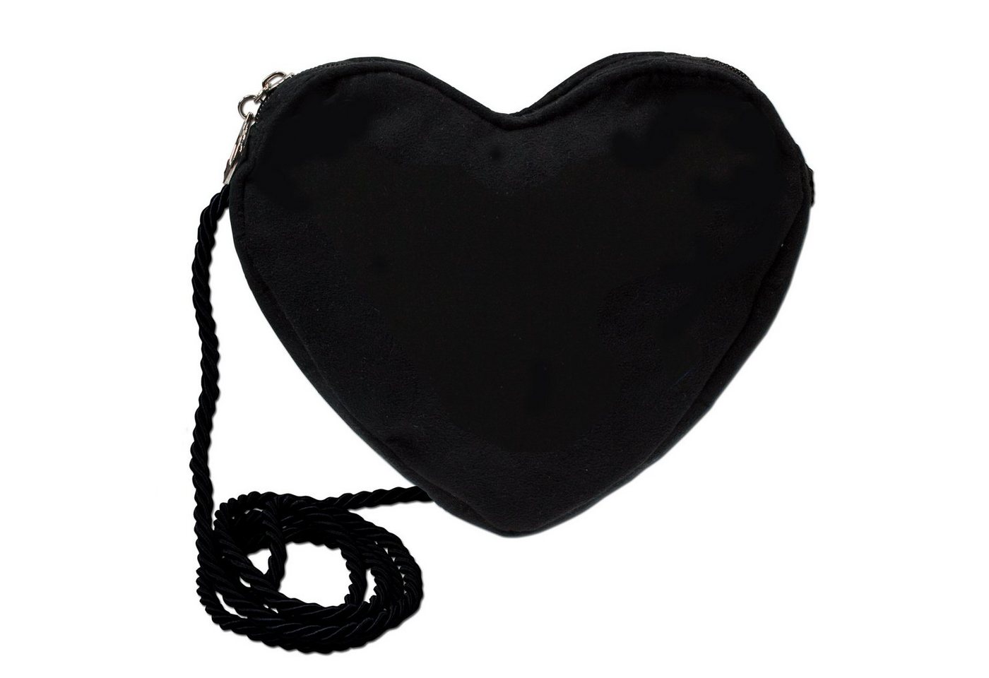 Alpenflüstern Schultertasche Herztasche (schwarz), - Damen Trachtentasche in Herzform, Schultertasche fürs Dirndl, Herz Handtasche zur Tracht, Dirndltasche von Alpenflüstern