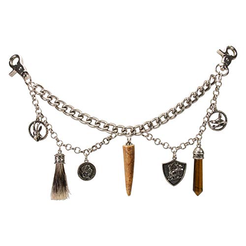 Alpenflüstern Trachten-Charivari Phineus - Hochwertiger Herren-Trachtenschmuck mit Trophäen-Anhängern für die Lederhose, (antik-silber-farben) HCH033 Alpenflüstern Trachten-Charivari Phineus - Hochwertiger Herren-Trachtenschmuck mit Trophäen-Anhängern für die Lederhose, (antik-silber-farben) HCH033 von Alpenflüstern