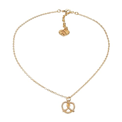 Alpenflüstern Trachten-Halskette Breze - Damen-Trachtenschmuck, Dirndlkette, Trachtenkette (gold-farben) DHK350 von Alpenflüstern