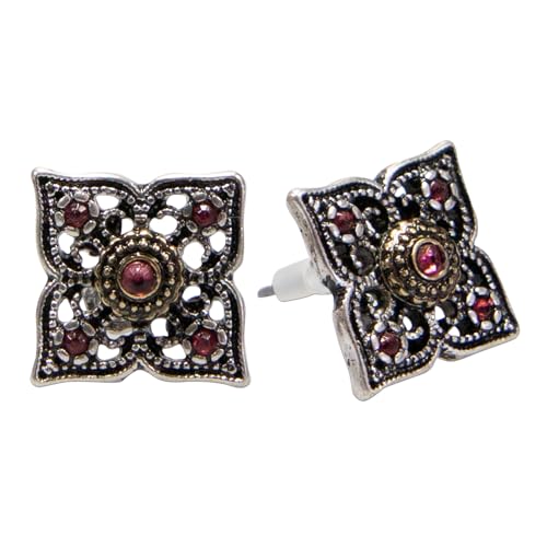 Alpenflüstern Trachten-Ohrstecker Louise - Damen-Trachtenschmuck, Ornament Trachten-Ohrringe (beere) DOR072 von Alpenflüstern