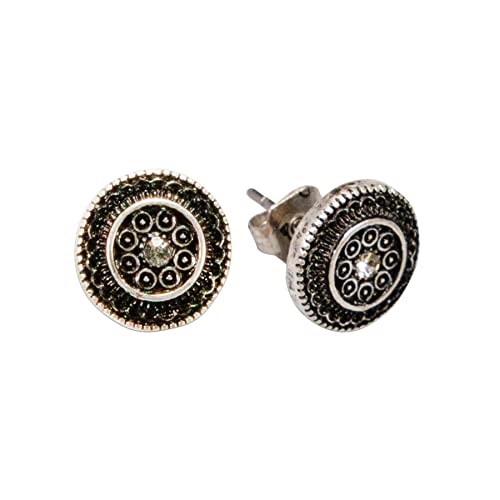 Alpenflüstern Trachten-Ohrstecker Magda - Damen-Trachtenschmuck, Trachten-Ohrringe (klar) DOR053 von Alpenflüstern