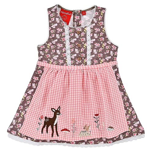 Bondi Dirndl ´Blumenallover´, Flower Allover 104 Tracht Baby Mädchen Artikel-Nr.86780 von Alpenglück