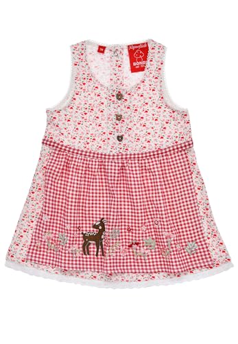 Bondi Dirndl ´Rehkitz´, Heart Allover 92 Tracht Baby Mädchen Artikel-Nr.86987 von Alpenglück