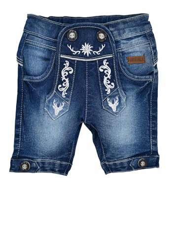 Bondi Jeansbermuda ´Gipfelkraxler´, Blue Denim 92 Tracht Baby Jungs Artikel-Nr.91728 von Alpenglück