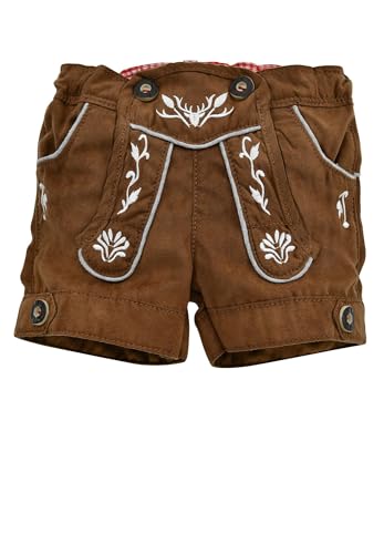 Bondi Kunstledershort, Light Brown 104 Tracht Baby Jungs Artikel-Nr.91264 von Alpenglück