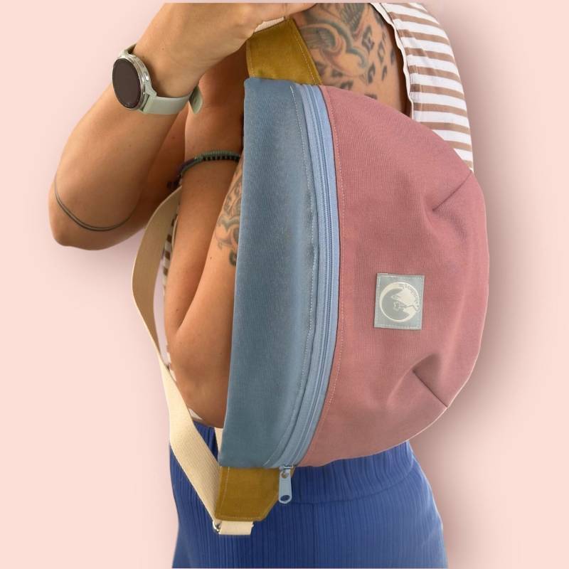 Bauchtasche Joe/ Xl Bauchtasche/ Hipbag/Colorblock von Alpenkaetzle